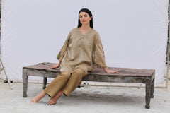 Dawn Short Kurta Set Pale Brown