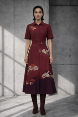 Mizu Maroon Dress