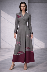 Mizu Grey Wrap Style Jumpsuit