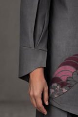 Mizu Graphite Grey Asymmetrical Co-ord Set
