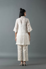 Tresor Short Kurta Set Ivory