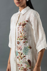 Tresor Short Kurta Set Ivory