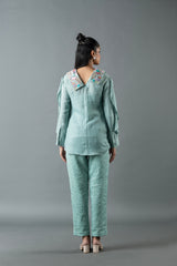 Tresor Co-Ord Set Aqua Blue