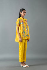 Tresor Pleated Co-Ord Set Sunrise Yellow