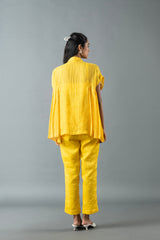 Tresor Pleated Co-Ord Set Sunrise Yellow