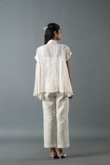 Tresor Pleated Co-Ord Set Ivory