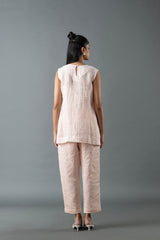 Tresor Crop Co-Ord Set Soft Pink