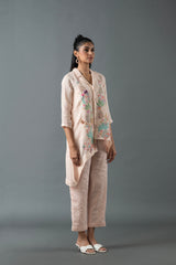 Tresor Assymetrical Co-Ord Set Soft Pink