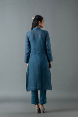 Tresor Kurta Set Midnight Blue