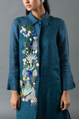 Tresor Kurta Set Midnight Blue