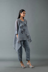 Tresor Tail Co-Ord Set Pebble Grey