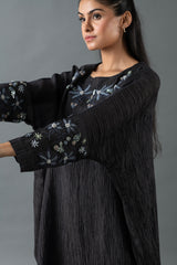 Tresor Tunic Co-Ord Set Charcoal Black