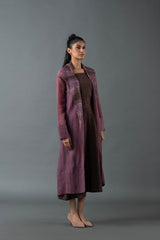 Tresor Dress Set Purple Mauve & Brown