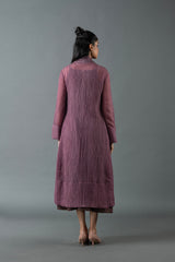 Tresor Dress Set Purple Mauve & Brown