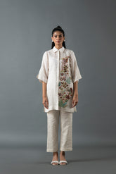 Tresor Short Kurta Set Ivory