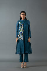 Tresor Kurta Set Midnight Blue