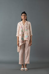 Tresor Assymetrical Co-Ord Set Soft Pink