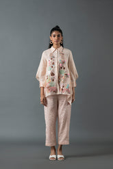 Tresor Drape Co-Ord Set Soft Pink