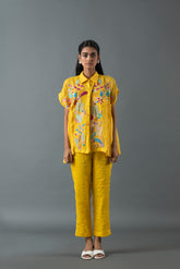Tresor Pleated Co-Ord Set Sunrise Yellow