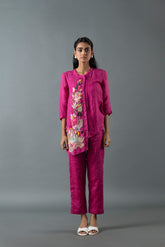Tresor Assymetrical Co-Ord Set Magenta