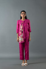 Tresor Assymetrical Co-Ord Set Magenta