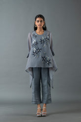 Tresor Tail Co-Ord Set Pebble Grey