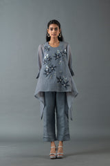 Tresor Tail Co-Ord Set Pebble Grey