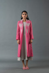 Tresor Dress Set Rose Pink & Slate Grey