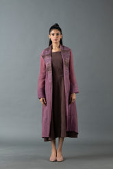 Tresor Dress Set Purple Mauve & Brown