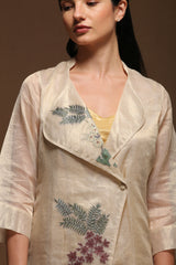 Dawn Long Jacket Set Almond White