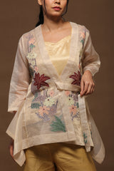 Dawn Short Jacket Co-Ord Set Almond White