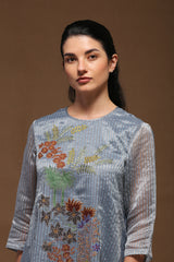 Dawn A-Line Co-Ord Set Blue Grey