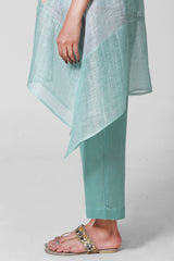 Blossom A-Line Co-Ord Set Turquoise Blue