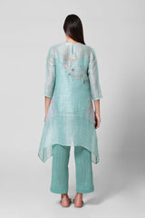 Blossom A-Line Co-Ord Set Turquoise Blue