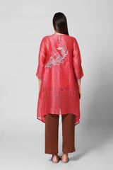 Blossom A-Line Co-Ord Set Carot Red