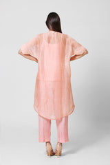 Blossom Short Kurta Set Pastel Pink