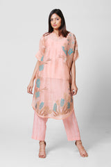 Blossom Short Kurta Set Pastel Pink