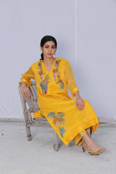 Dawn Yoke Suit Set Bright Yellow