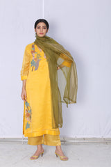 Dawn Yoke Suit Set Bright Yellow