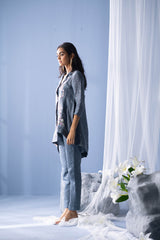 Tresor Assymetrical Co-Ord Set Grey