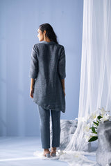 Tresor Assymetrical Co-Ord Set Grey