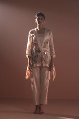 Tresor Drape Jacket Co-Ord Set Soft Pink