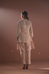 Tresor Drape Jacket Co-Ord Set Soft Pink