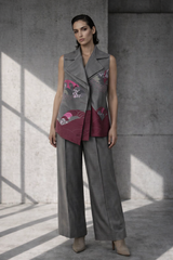 Mizu Grey Blazer Set