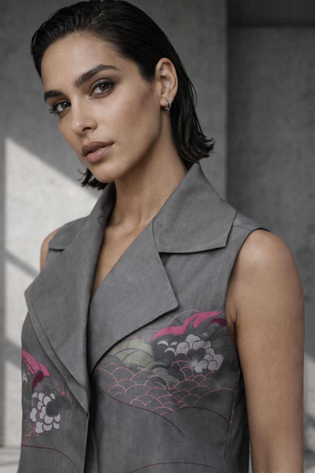 Mizu Grey Blazer Set