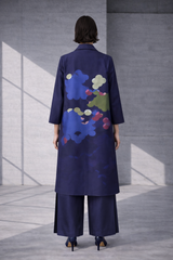 Mizu Navy Long Jacket Set