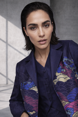 Mizu Navy Long Jacket Set