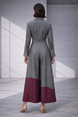Mizu Grey Wrap Style Jumpsuit
