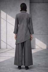 Mizu Graphite Grey Asymmetrical Co-ord Set