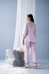 Tresor Assymetrical Co-Ord Set Lilac